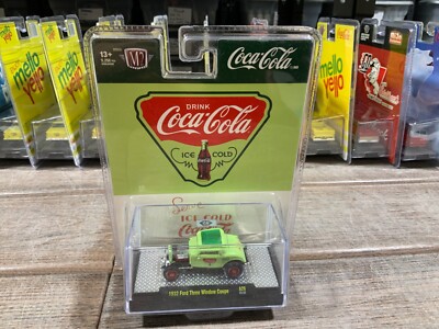M2 MACHINES 1932 FORD THREE WINDOW COUPE A26 GREEN COCA-COLA