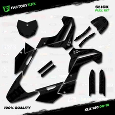 Blackout Slick Racing Graphics Kit fits 08-18 Kawasaki KLX140 KLX 140 Decal