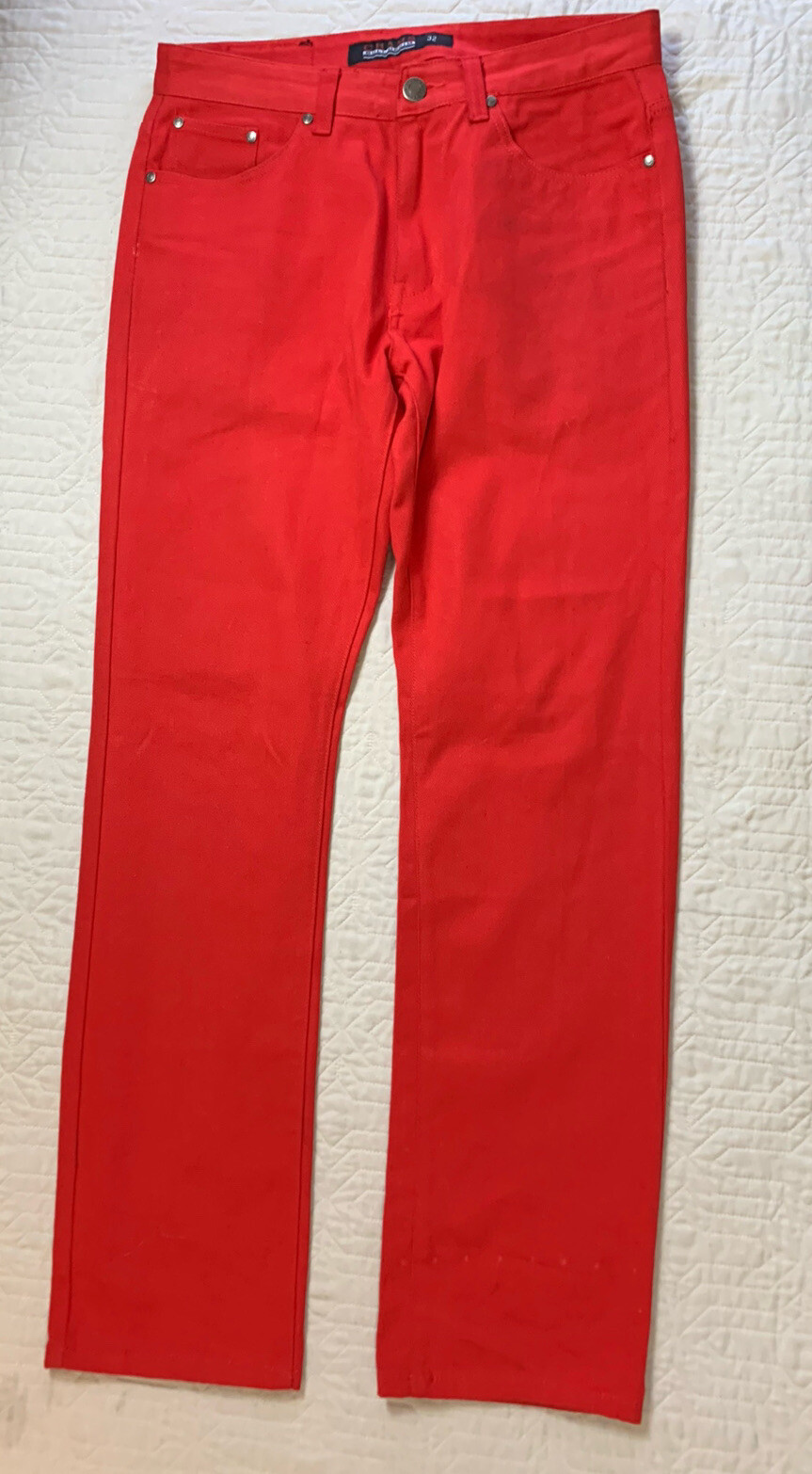 Купить Chams Bull Denim Red Pants Jeans 