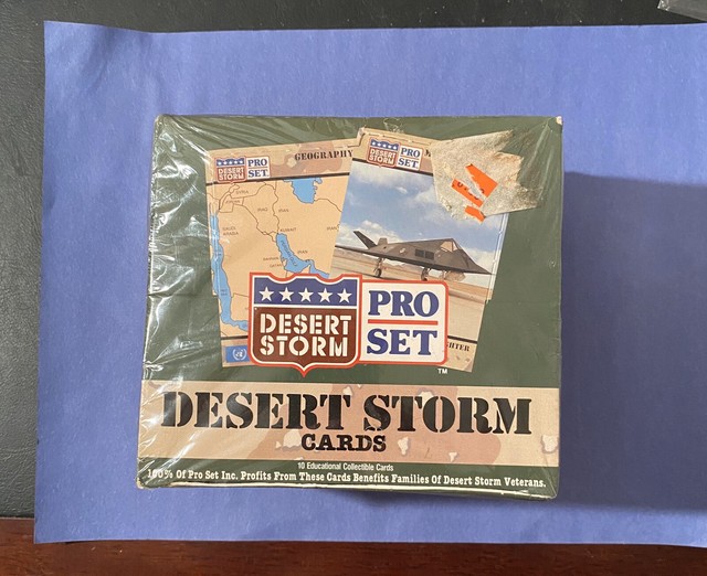 DESERT STORM TRADING CARDS BOX SET PRO SET SEALED 36 PACKS