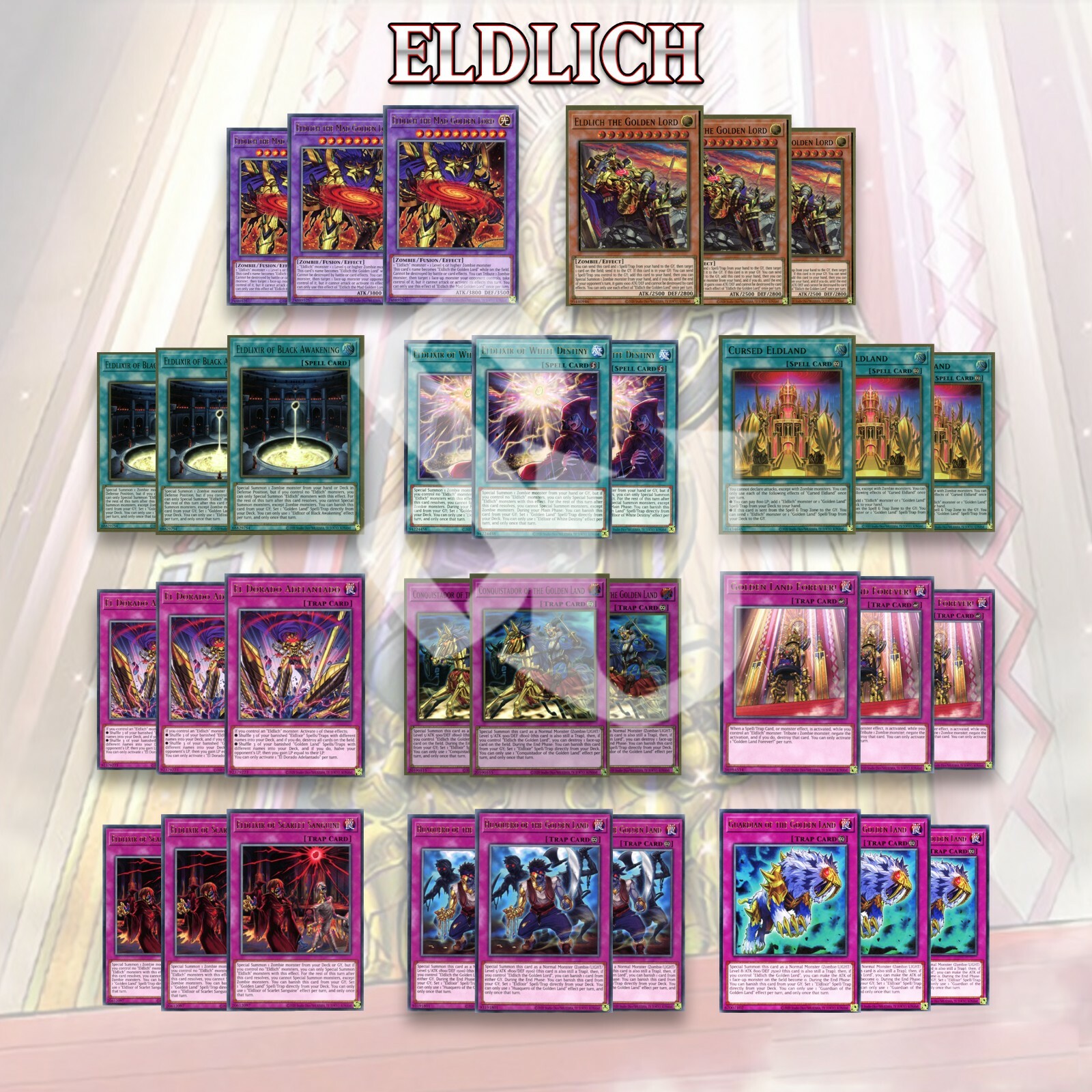 ELDLICH DECK 33 | Mad Golden Lord Cursed Eldland Conquistador Eldlixir  YuGiOh🔥 | eBay