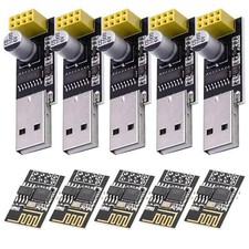 5 x ESP8266 ESP-01S Serial Wireless WLAN WiFi Transceiver Module 1MB Flash 80MHz