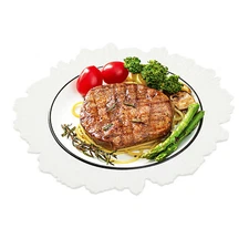 24-Piece Set Plastic Plates Texture Tableware Decoration For Wedding Party