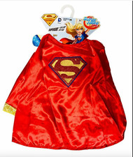 NWT GIRLS DC SUPER HERO SUPERGIRL CAPE  SKIRT COSTUME SET SIZE 4 