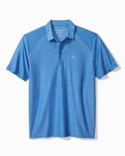 Tommy Bahama Palm Coast Pro Polo Golf shirt Skydiver Blue IslandZone XL