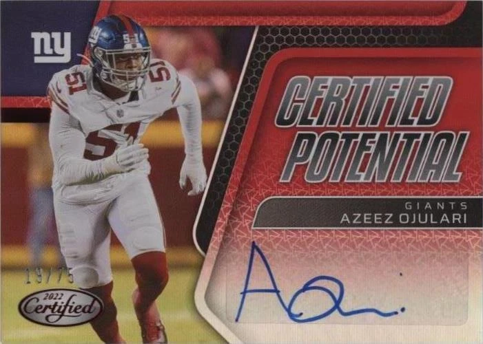 2022 Panini Certified Azeez Ojulari #CPS-AO