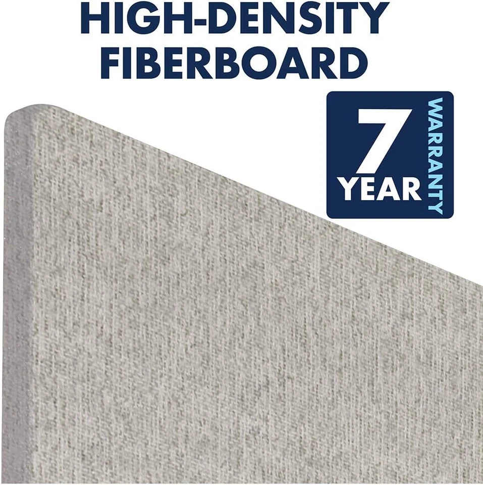 Bulletin Board for Walls, Fabric, 3' X 2', Frameless Pin Board, Fiberboard, Disp - Image 4 of 4