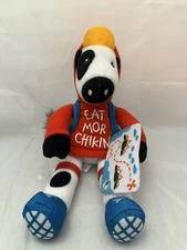 Chik-Fil-A Cow 9" Plush Summer Traveller Hiker Red Hoodie "Eat Mor Chikin" 2023