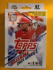 2021 Topps Series 1 Hanger Box - 6 Walgreens Exclusive Yellow Parallels per box!