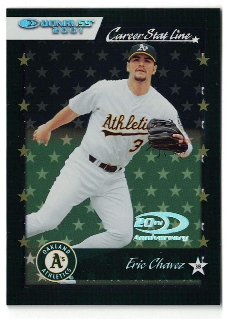 2001 Donruss #81 Eric Chavez Oakland Athletics #'d/241