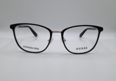 GUESS GU2659 005 Matte Black Metal Optical Eyeglasses Frame 51-17-140 GU 2659 RX