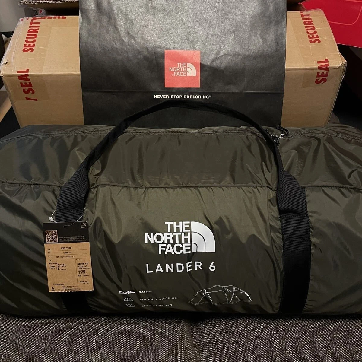 THE NORTH FACE Lander 6 NV22100 Large tent for 6 people Auto camp Easy setup New