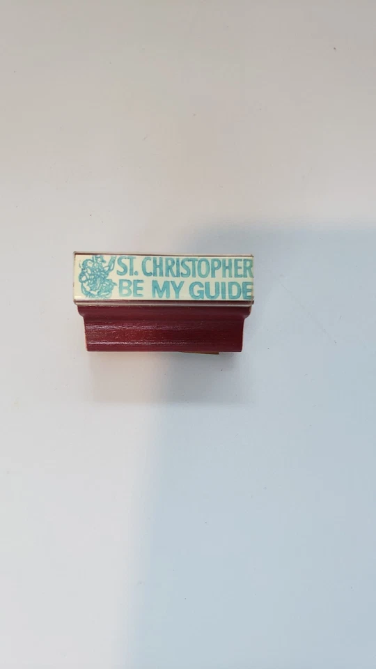 6 католических резиновых штампов святой Христофор ангел-хранитель Бог благословит вас искусство рукоделие - Изображение 3 из 4