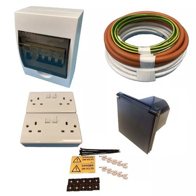 240V Netz Elektro Hook Up Einbauset Campervan Wohnmobil Umbausatz83