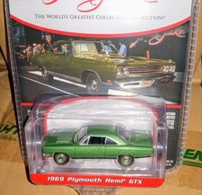 Greenlight Barrett Jackson 14 1969 Plymouth HEMI GTX  green