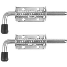 2 PCS 304 Stainless Steel Spring Loaded Shed Latch Pin 128 mm Door Gate Van