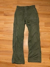 1950s Military Baker Pants 13 Star Button Zipper Fly 32 X 30