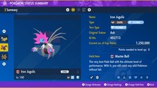 Pokemon Scarlet and Violet PSV - Shiny 6IV Iron Jugulis