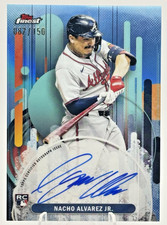 Nacho Alvarez Jr. 2025 topps Finest Rookie Auto #FA-NA Sky Blue /150