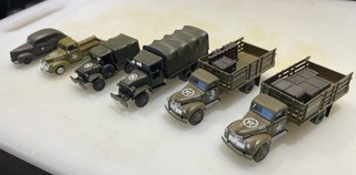 6pc. HO Army Vehicles (CMW/Rocco) plastic