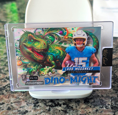 Wild Card Alumination Dino-Might Ladd McConkey Football DMTRX1-LM 15/15