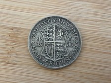 1929 King George V Silver Half Crown 0.500 Coin (nice Grade) 