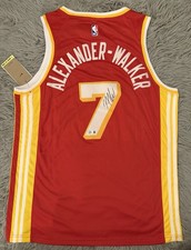 Nickeil Alexander Walker Atlanta Hawks Home Jersey Beckett COA NBA Autograph SGA