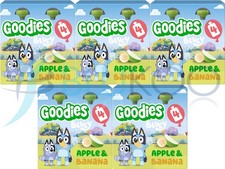 Goodies Bluey Kids Apple Banana Fruit Pouches - 4x100g each Pack of 5