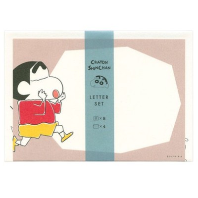 Crayon Shin-chan Letter Set Up Pattern Cute Anime Stationery Made in Japan