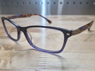 Prodesign Denmark 1786 c.3042 Purple Brown Blue Eyeglass Frames Only 54-16-140
