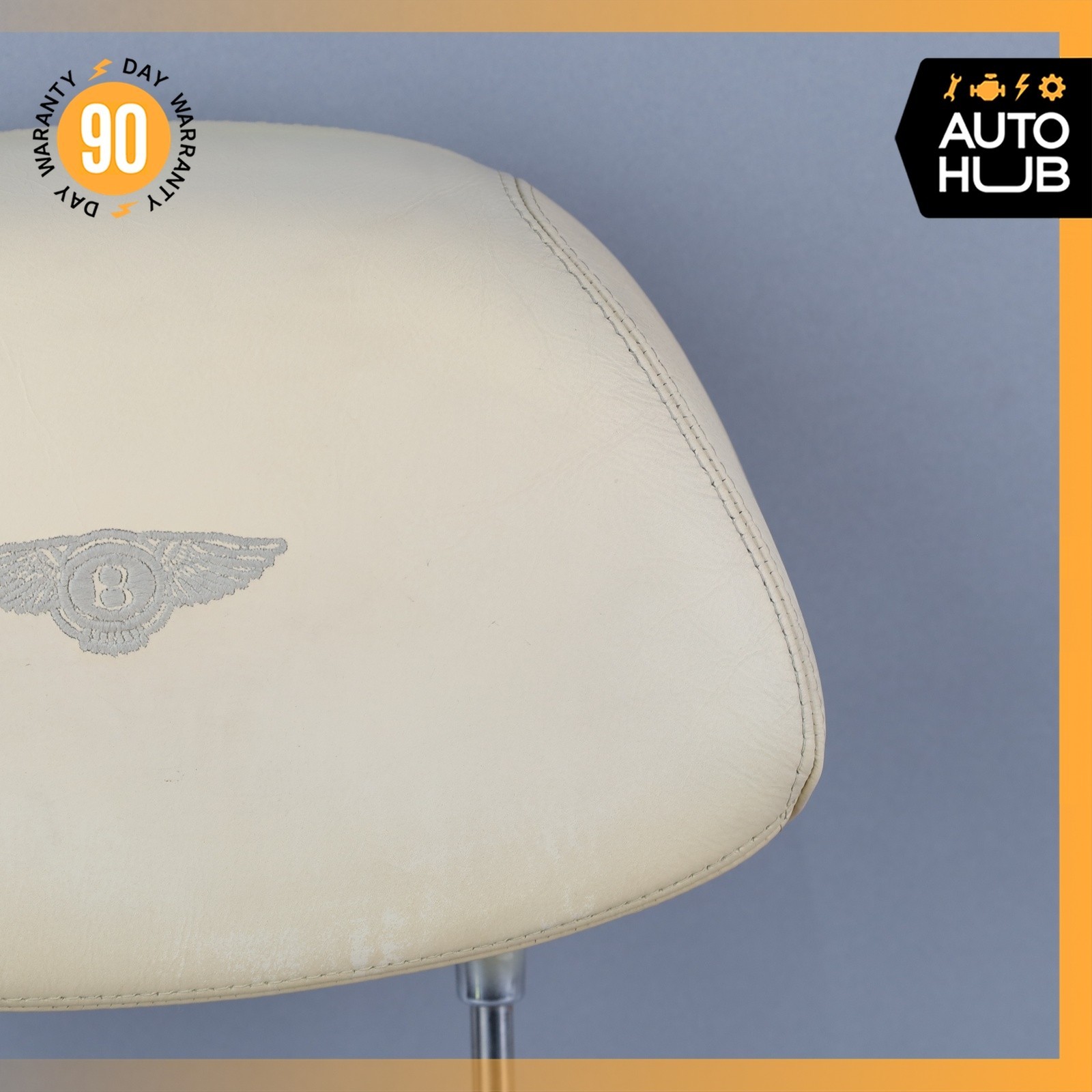 Bentley Arnage Front Left or Right Seat Headrest Head Rest Beige OEM 42k