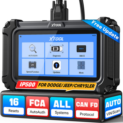 2026 XTOOL IP500 Fit Chrysler/Dodge Bidirectional Diagnostic OBD2 Scanner FCA