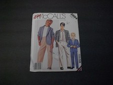 McCall's Pattern 2804 Boys' Unlined Jacket and Pants  Size 7 Uncut