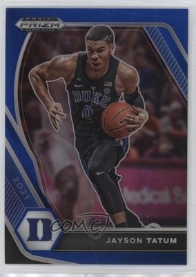 2021-22 Panini Prizm Draft Picks Blue Prizm 123/199 Jayson Tatum #61 0us8