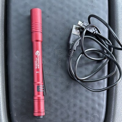 Streamlight Stylus Pro USB Red 350 Lumens Rechargeable LED Penlight IPX4