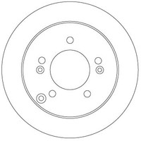 2Er-Set 2Er Set Bremsscheibe TRW DF6919 Hyundai 58411-3K300 KIA 58411-3K300