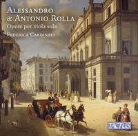 Audio Cd - Alessandro & Antonio Rolla - Opere Per Viola Sola - Tactus -D- Neu