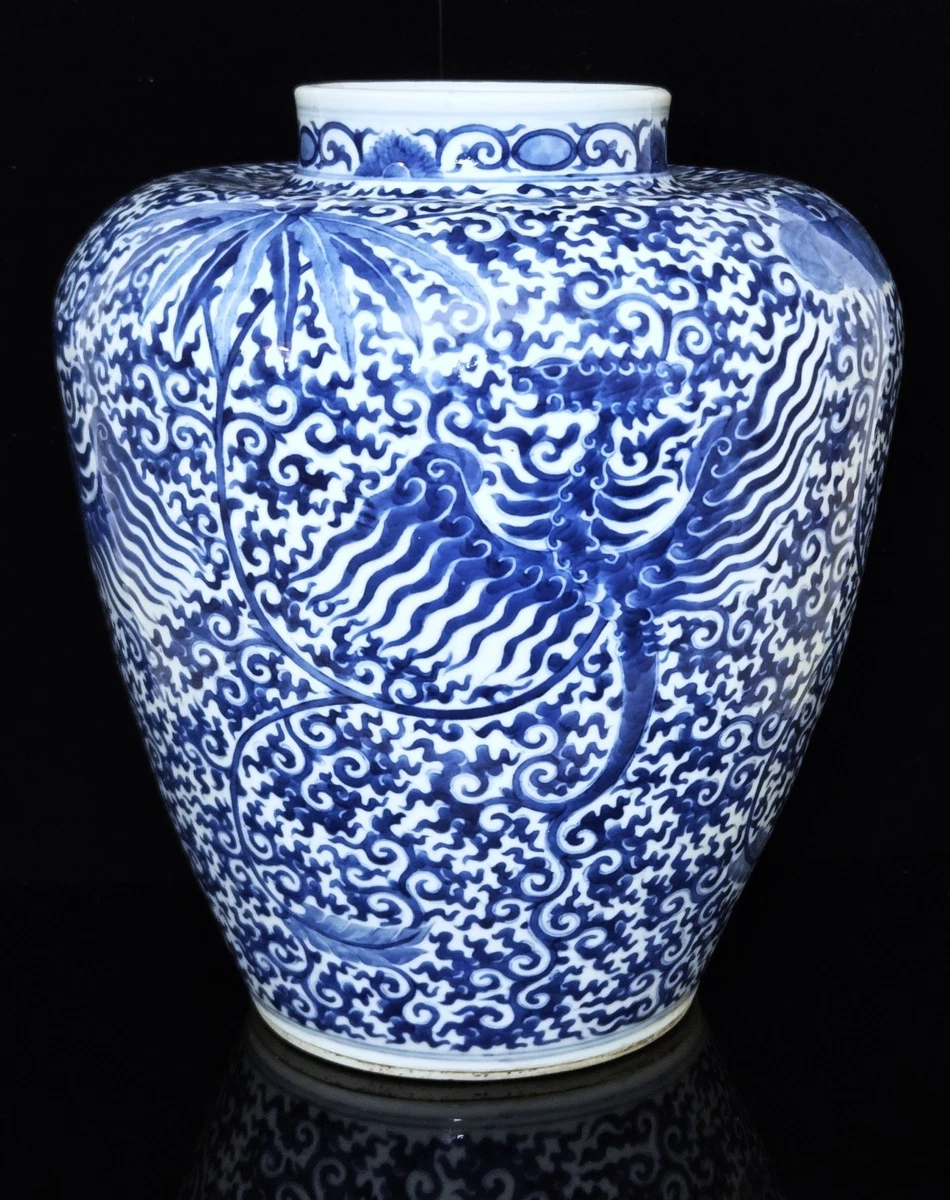 陶瓷蓝色1800年以前中国古董花瓶| eBay