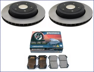 Bremsscheiben + Keramik Bremsklötze Hinten Jeep Grand Cherokee 2006-2010 SRT8