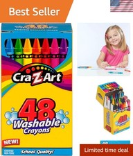 Ultimate 48-Count Washable Crayons Set - Multicolor Fun for Adult Creativity