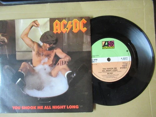 AC/DC YOU SHOOK ME ALL NIGHT LONG  Ex/Ex 1st Pressing -7"  vinyl 45- WEA A9377