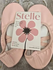 Stelle Ballet Ballerina Dance Shoes Slippers 4ML Women Pink Leather Sole