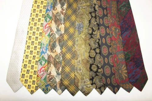 LOT OF 10 ANTICA MANIFATTURA DELL'ABBIGLIAMENTO silk ties. Made in Italy F95040