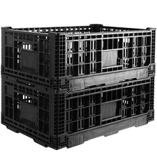 Collapsible Storage Bin Containe 52 Liter Transferheavy duty plastic storage ...