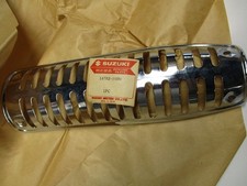 SUZUKI TC200  NEW NOS OEM EXHAUST MUFFLER COVER RIGHT SIDE REAR 1968-69