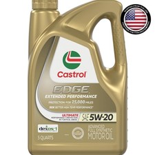 5 Quart EDGE Extended Performance Motor Oil 5W-20 - 25,000 Miles Protection 43.19 per gallon