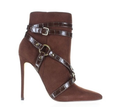 JLO by Jennifer Lopez Womens Pran Brown Ankle Boots Size 6 (7704687)