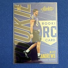 Panini 2018 Absolute Mark Andrews Baltimore Ravens #124 Rookie NFL Football Card. rookie card picture