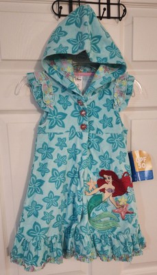 Disney Store Swim swimsuit Cover Up Princess Nwt Size Xs 4 Ariel Mermaid Dress