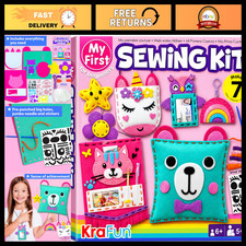Sewing Kit for Kids Ages 6-12  7 Animal Dolls  Fun Craft Activity  Learning
